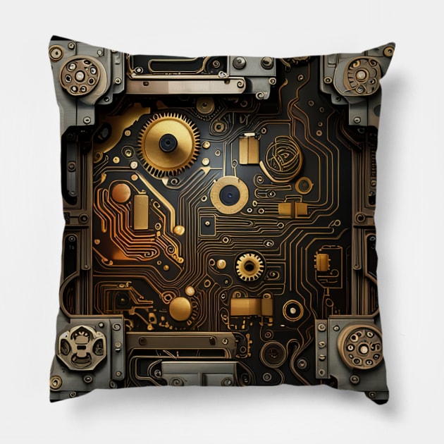 Technology Pillow by AlienMirror