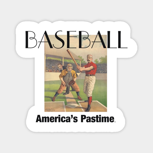 America's Pastime Baseball Magnet by teepossible