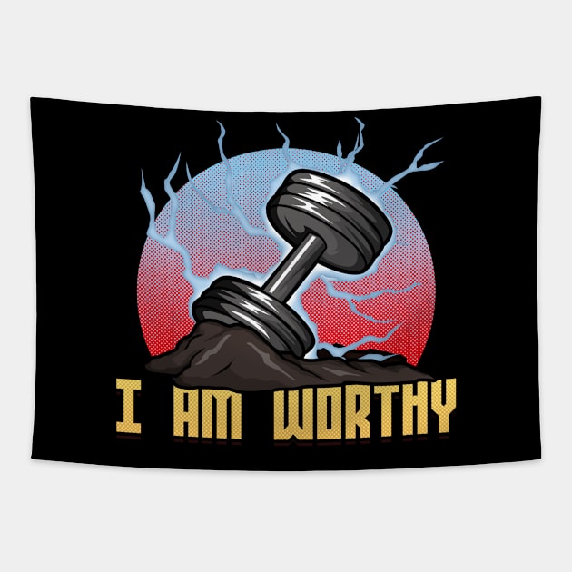 I am worthy Tapestry by Markus Schnabel