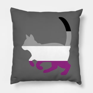 Pride Animals- Asexual Cat Pillow