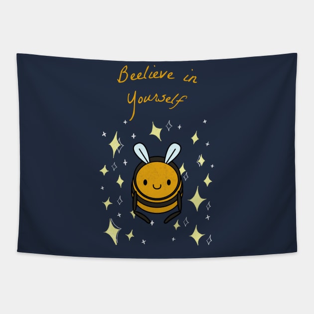 Beelieve in yourself! Tapestry by CLPDesignLab