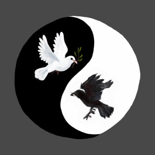 War and Peace Yin Yang T-Shirt