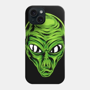 Alien Face Trick or Treat Halloween Costume Phone Case