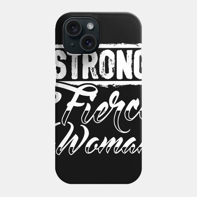 Strong Fierce Woman Feminist Activist Phone Case by solsateez