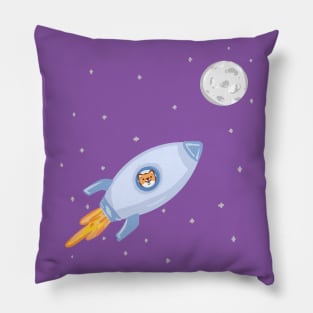 Shiba Inu to the Moon Pillow