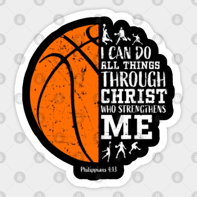 Christian Basketball I Can Do All Things Basketball Player