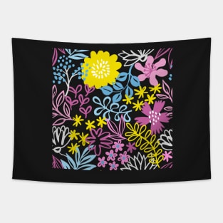 Colorful Flower Pattern Tapestry