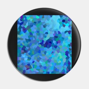 Blue Abstract Texture Pin