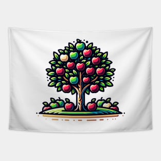 Apples Trees Color Beautiful Fruit Tapestry
