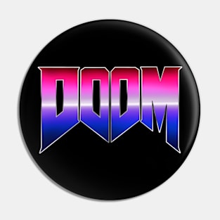 Retro Doom Text Effect Pin