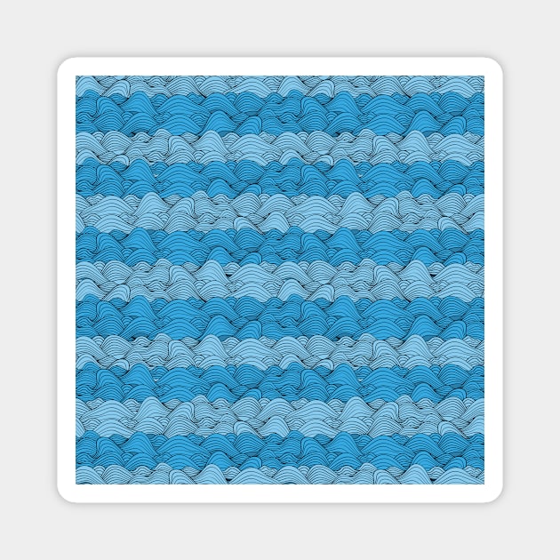 Rough sea Magnet by LaPetiteBelette