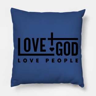 Love God Love People 2 Pillow