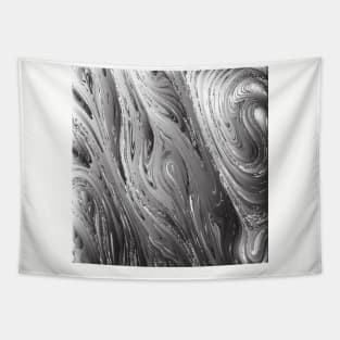 Silver graphic swirling Tapestry