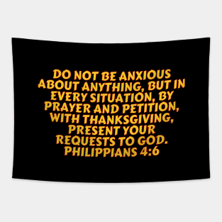 Bible Verse Philippians 4:6 Tapestry
