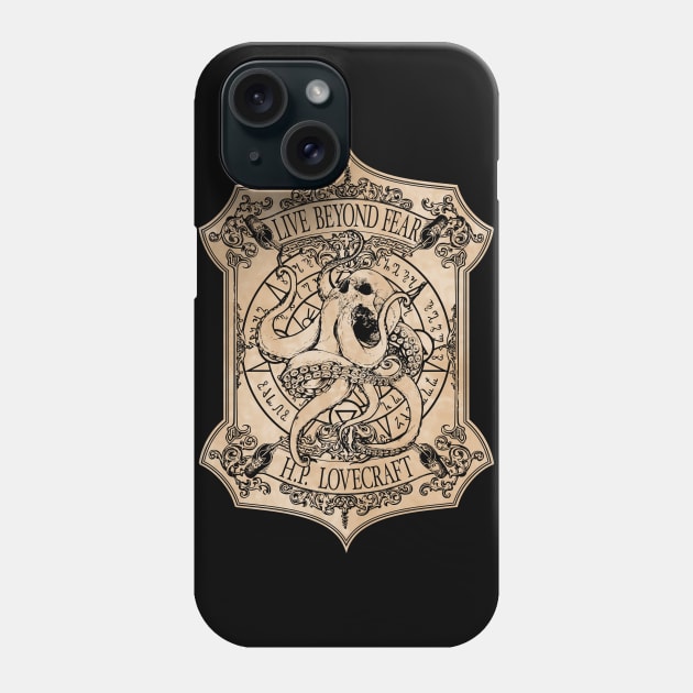 H.P. Lovecraft Label Phone Case by RavenWake