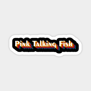 retro vintage Pink Talking Fish Magnet