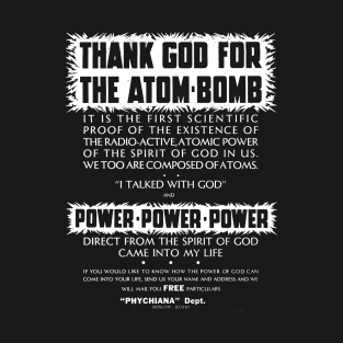 Thank God For The Atom Bomb T-Shirt