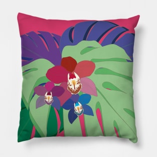 cymbidium orchids Pillow