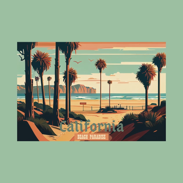 California - Beach Paradise by GreenMary Design