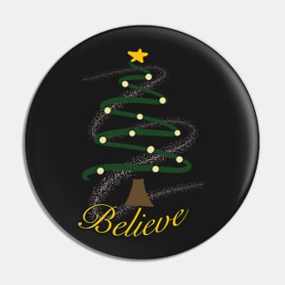 Christmas Believe Pin