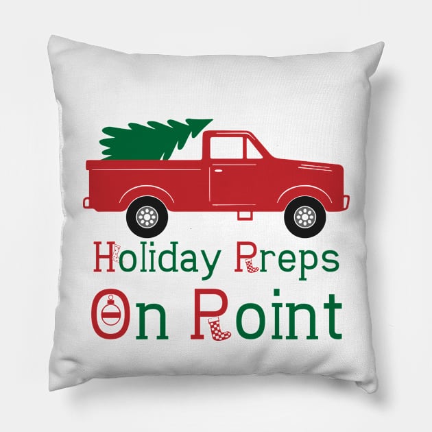 Christmas Holiday Glitter Pillow by designdaking