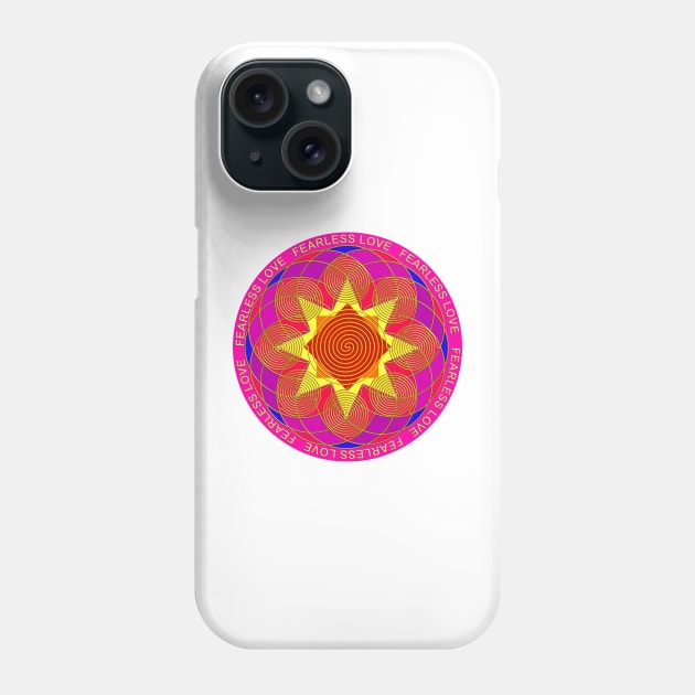 Fearless Love Energiser-Pink Phone Case by inspiration4awakening