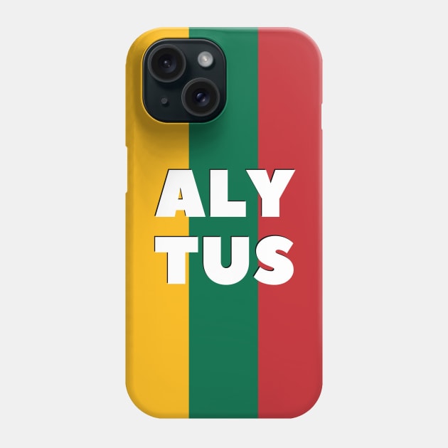 Alytus City in Lithuanian Flag Vertical Phone Case by aybe7elf