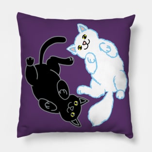 Yin Yang Kitties Pillow