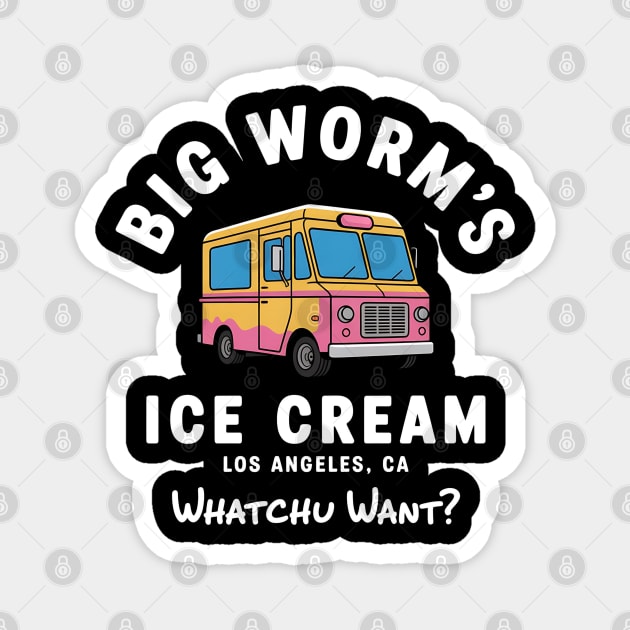 Big Worm's Ice Cream Truck Magnet by UrbanLifeApparel