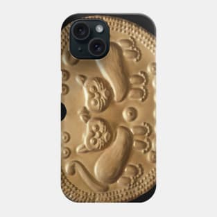 Golden Inca Cats pendant Phone Case