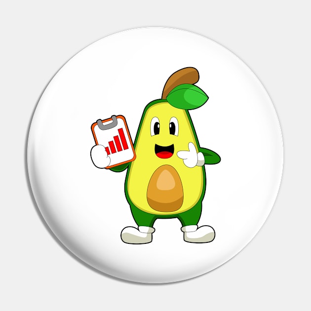 Avocado Secretary Graphic Pin by Markus Schnabel