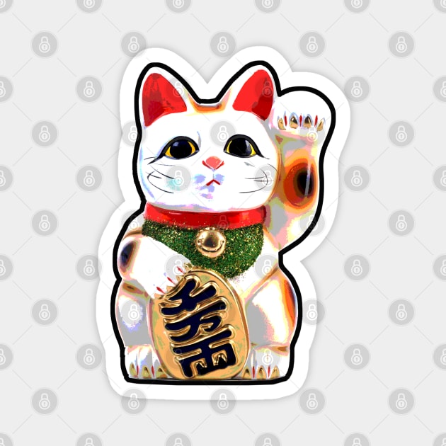 Maneki-Neko Lucky Cat Magnet by Pop Fan Shop