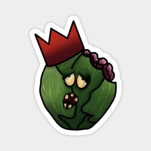 Zombie Brussel Sprout Gothic Christmas Magnet