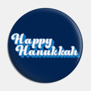 Vintage Happy Hanukkah T-Shirt Pin