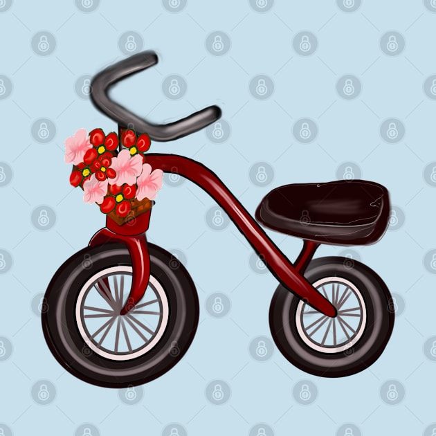 Tricycle with flower basket by Artonmytee