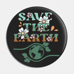 Save the earth Pin