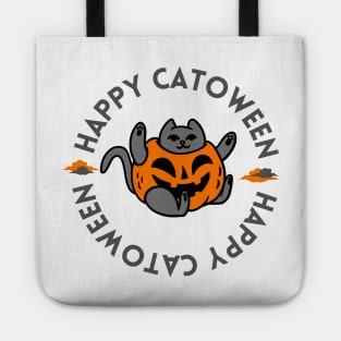 Happy Catoween Funny Halloween Kitty 2021 Tote