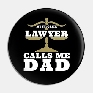 Lawyer Dad Pin