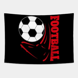 Football Foot - Red Tapestry