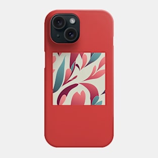 Vintage Abstract Floral Design Phone Case