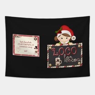 Christmas Products - Loco for Cocoa Mugs Tapestry