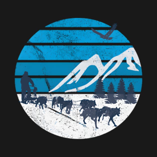 Dog Sledding Sleigh Sled Rides Mushing Winter Sports Dog Sledding T