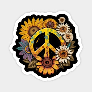 Peace Daisy Magnet