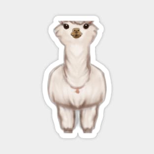 Cute Llama Drawing Magnet