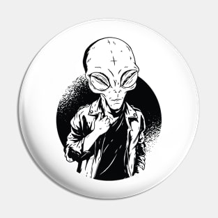 Cool Alien Pin