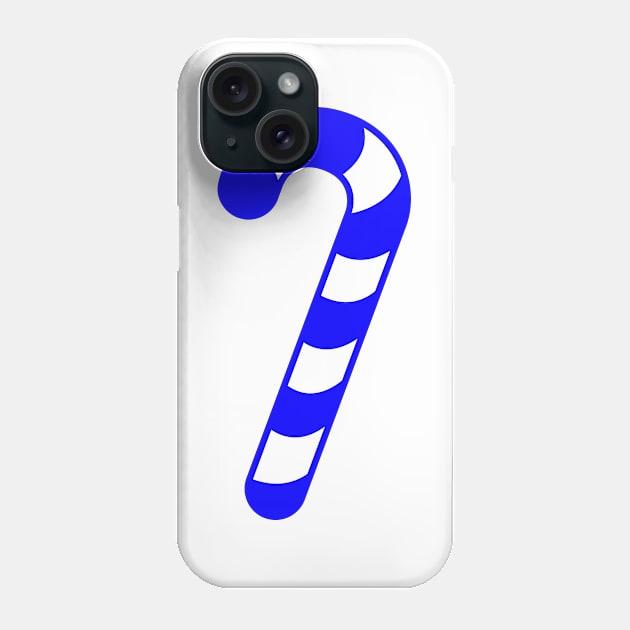 NAVY BLUE CANDY CANE - CUTE CHRISTMAS DESIGN Phone Case by iskybibblle