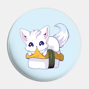 Arctic Fox Tamago Sushi Pin