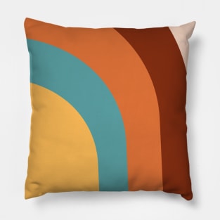 Abstract boho rainbow pattern Pillow