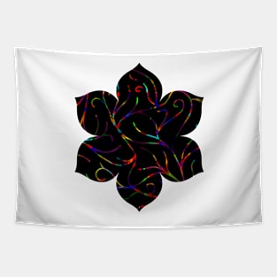 Black Velvet, Rainbow Vines Tapestry