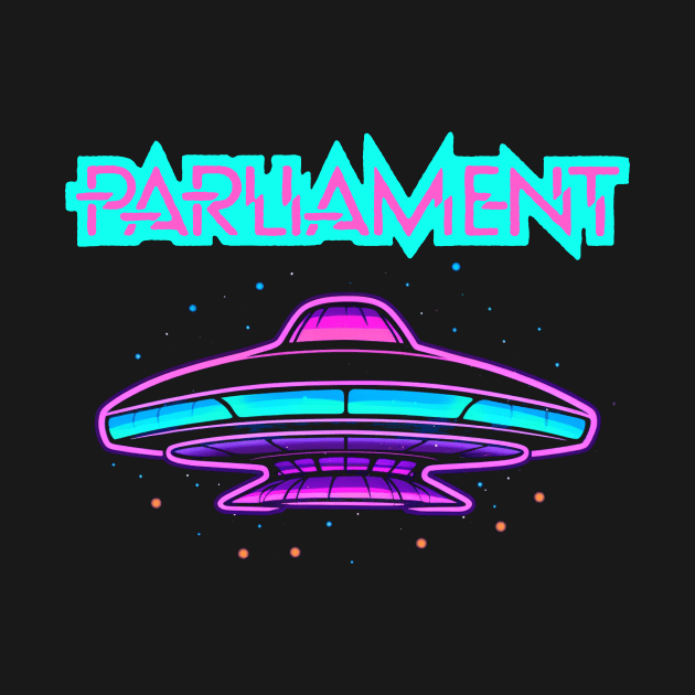 Parliament Funkadelic Retro Mothership UFO Rock Funk Throwback by robotbasecamp